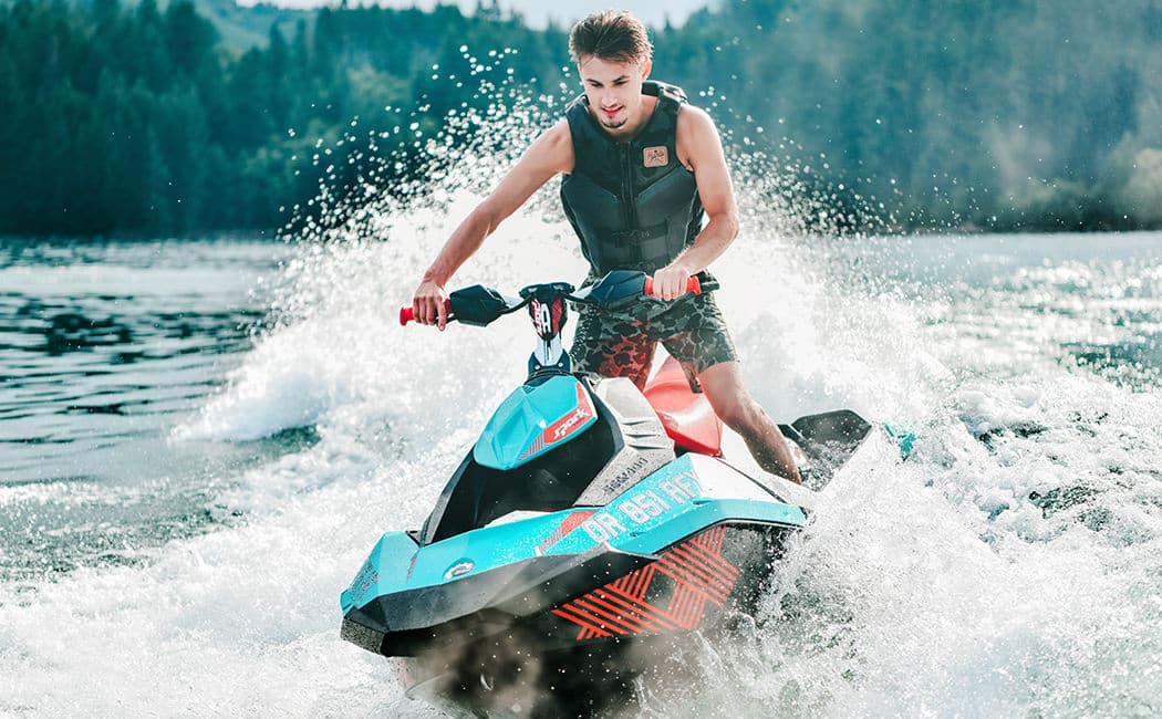 Man Riding Jet Ski Man Riding Jet Ski